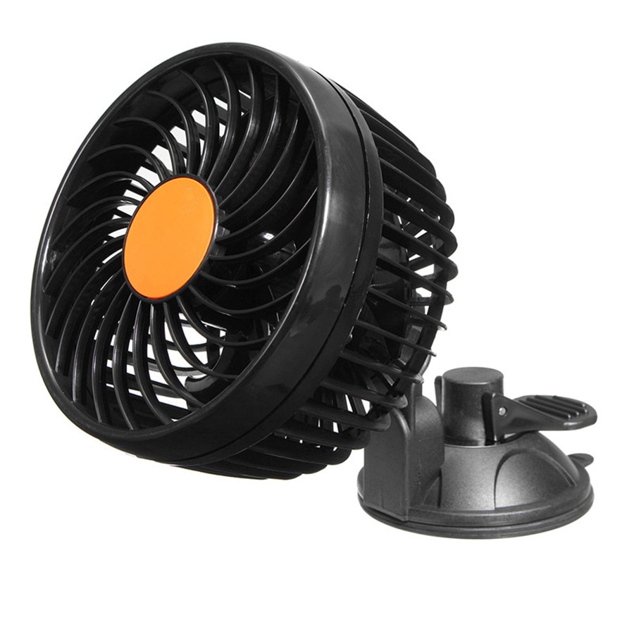 DC 24V Zuignap Vaste Fan Sterker Auto Air Cooling Zomer Ventilator Laag Geluidsniveau Hoge Efficiënte Voor Auto Vrachtwagen