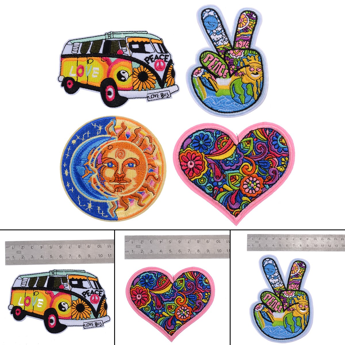 Peace Patch Ricamato Distintivo Ricamato Applique Iron Sew On