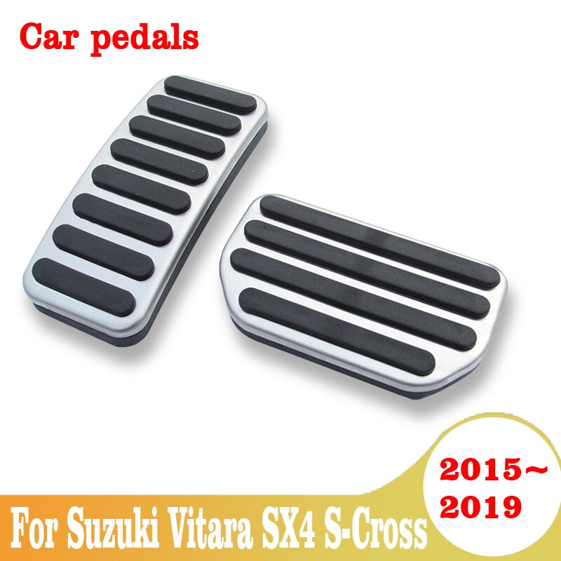 Voor Suzuki Vitara SX4 S-Cross Automobile Gaspedaal Cover Set Pad Antislip auto Styling Onderdelen