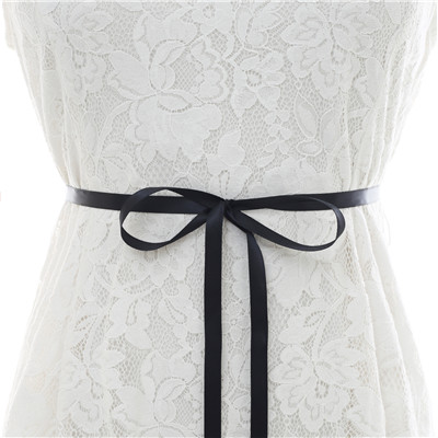 Diamond Gold Steentjes Wedding Riem Handgemaakte Crystal Sash Dunne Bruids Riem Voor Trouwjurk J179G: black