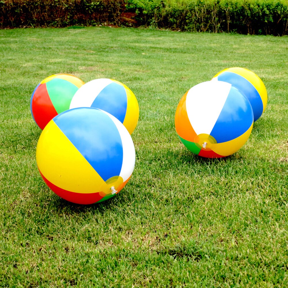 Opblaasbare Strandbal Pvc Water Ballonnen Regenboog-Kleur Ballen Zomer Outdoor Strand Zwemmen Speelgoed Aankomst