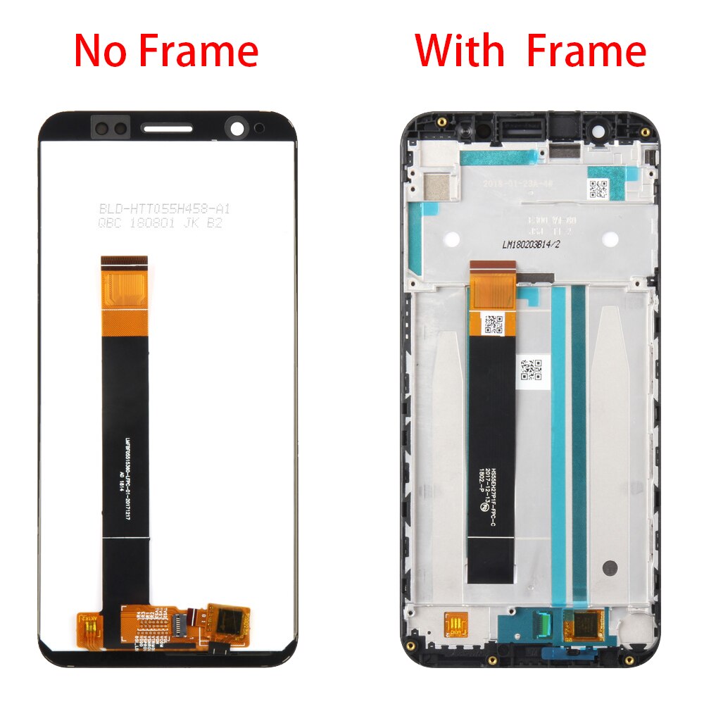 5.5 &quot;ORIG per Asus ZB555KL Display LCD Touch Screen Digitizer Frame di montaggio per ASUS Zenfone Max (M1) ZB555KL sostituzione LCD