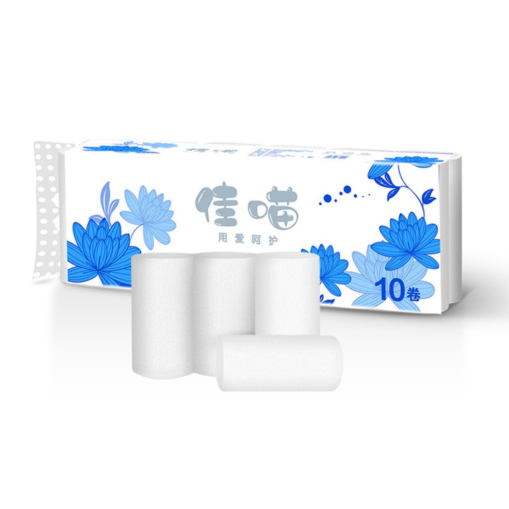 Papier hygiénique 4 plis papier toilette | rouleau géant, résistant et doux, 10 rouleaux, offre spéciale