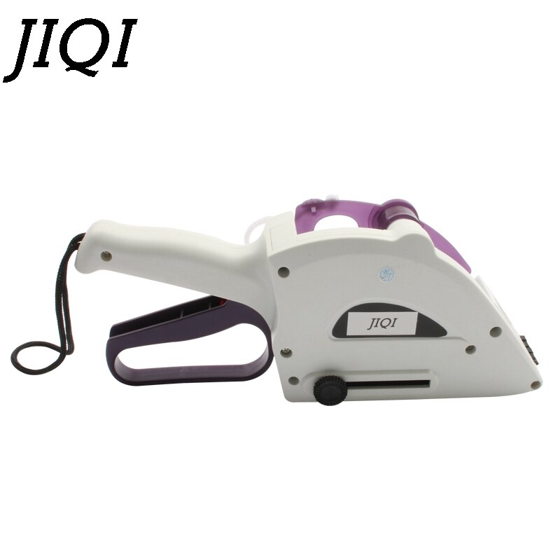 JIQI Semi-automatic Round Bottle Adhesive Sticker Square Code Manual Packing Labeling Machine Handle pricing tag Bidder Labeller