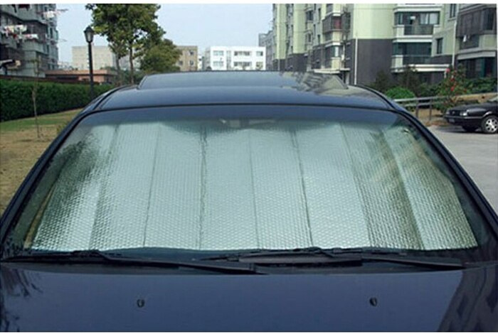 Bil solskjerm foran vindu frontrute solskjerm folier sammenleggbar uv beskytter for bil vindusdeksel