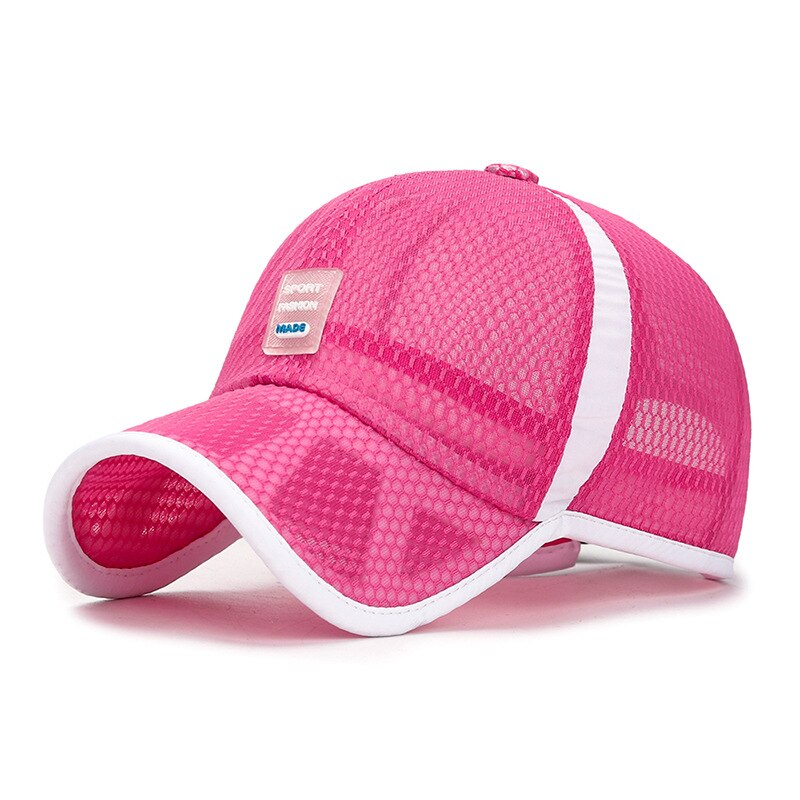 Jongens Meisjes Verstelbare Baseball Caps Ademend Mesh Sport Zomer Hoed Kinderen Caps Kinderen Streetwear Uv Bescherming Panama: Rose