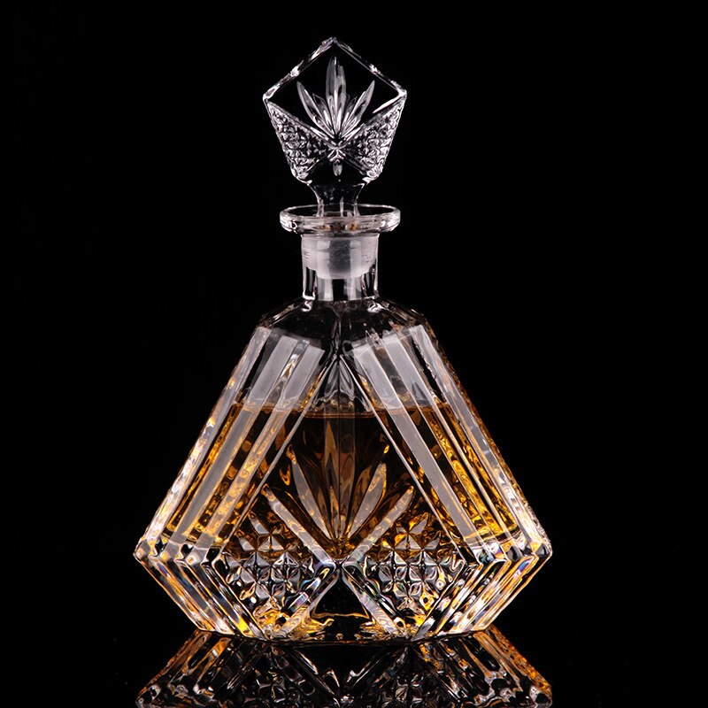 Grote Glazen Wijn Creatieve Fles Binnenlandse Whisky Fles Met Bar Deksel Voor Bar Serveerster Naar Smaak Crystal Fles Glas Set: 316 Single bottle