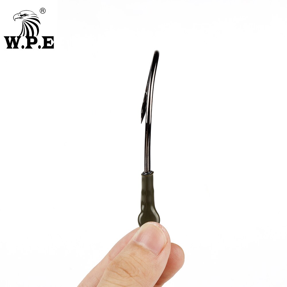 W.P.E 1pcs Catfish Rig 8/0# Fishing Hook High Carbon Steel Barbed Sharp Catfish Hook Wide Gap Fishing Accessories Fishing Tackle