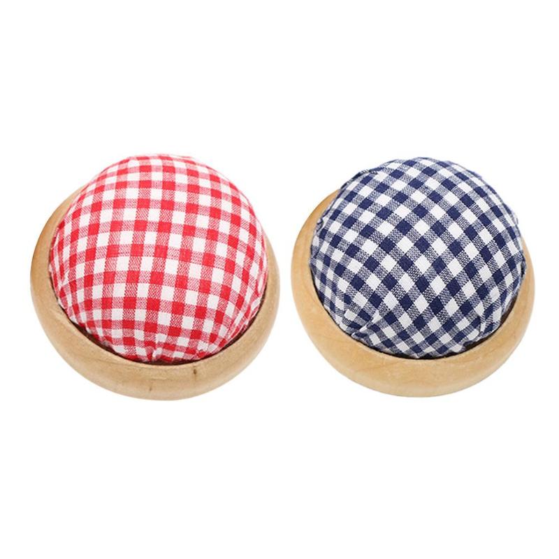 Pincushions Ball Shaped DIY Craft Needle Pin Cushion Holder Sewing Kit Needle Pad DIY Cross Stitch Sewing Tools