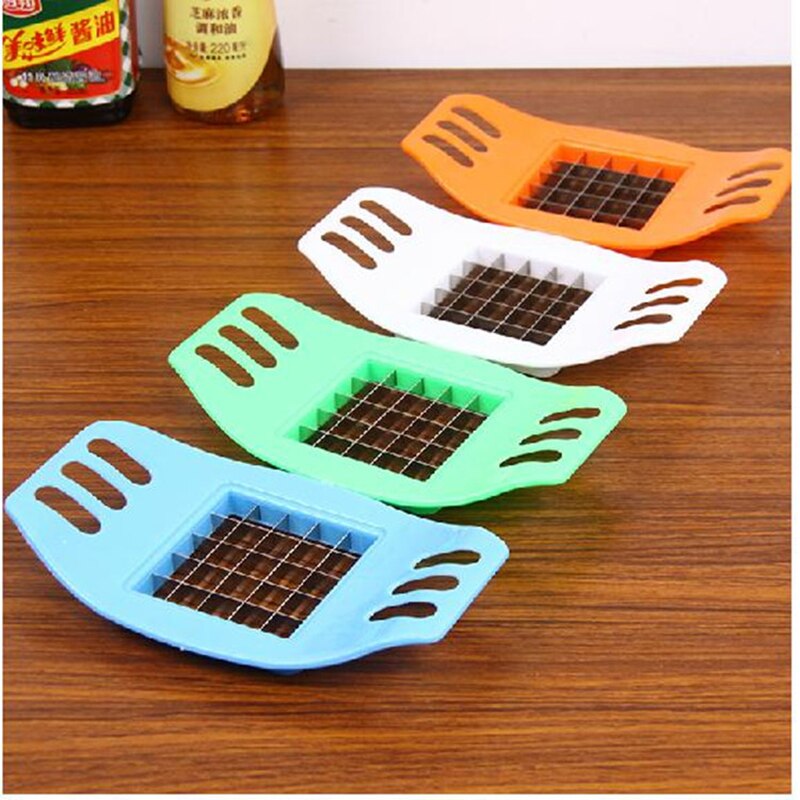 Franse Fry Potato Chip Cutter Rvs Groente Fruit Wortel Chopper Chips Easy Cut Kitchen Tools Gadgets Accessoires: Default Title