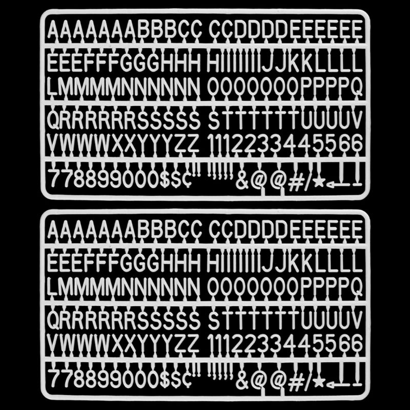 Ensemble de lettres de chiffres, caractères spéciaux, feutres, messages modifiables, signes et lettres, 300: Default Title