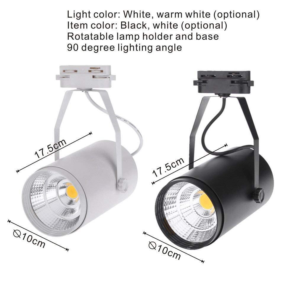 12W Plafond Spot Wandlamp AC85-265V 1080LM Spotlight LED Track Verstelbare voor Office Shopping Mall Kleding Winkel Tentoonstelling