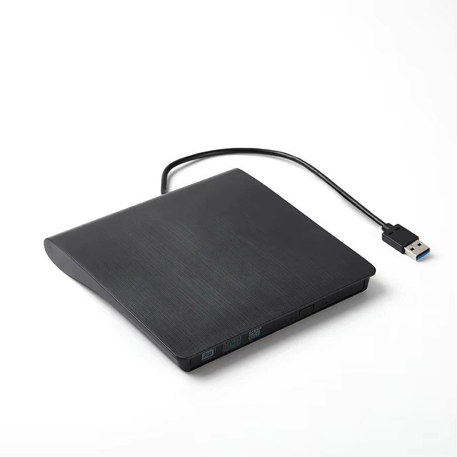 2in1 USB3.0 TypeC Slim Externer DVD RW CD-Brenner Laufwerk Brenner Leser Player Optische Laufwerke Tragbar für Laptop PC DVD-Brenner: WEISS