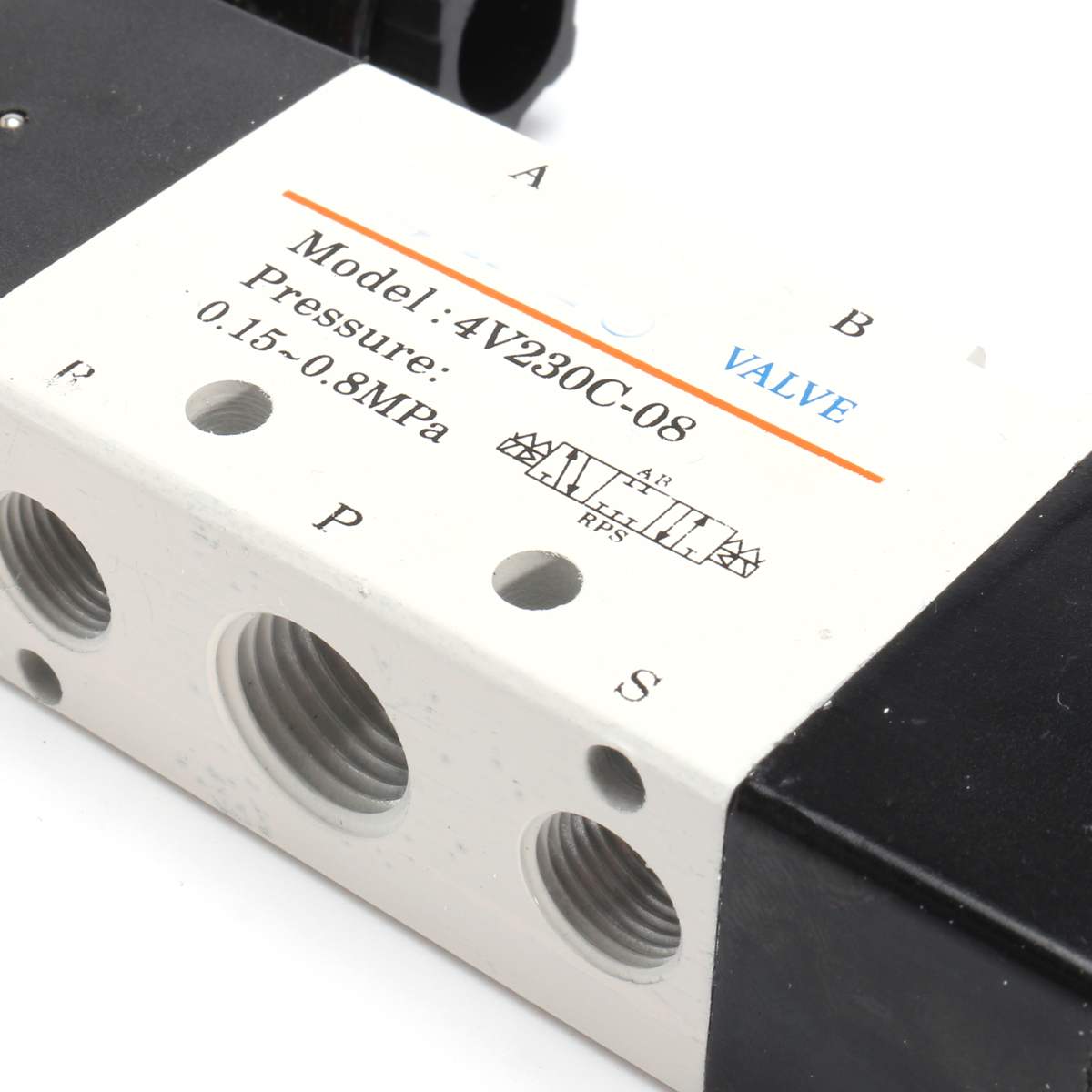 Électrovanne Pneumatique 4V230C-08 - 3 Positions 5 Voies - Alimentation DC12V - Pour Circuits D'air