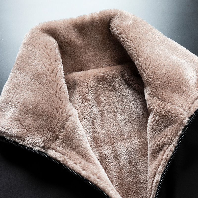Herr vinter vindtät varm tjock fleecejacka herr casual kappa män höstmärke outdoor klassisk jacka herr