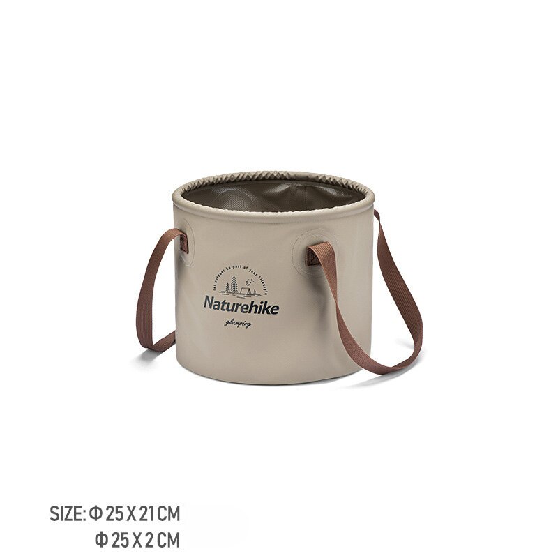 Naturehike Outdoor Camping Travel Picnic secchio tondo pieghevole di grande capacità bacino pieghevole impermeabile portatile leggero: 10L Coffee