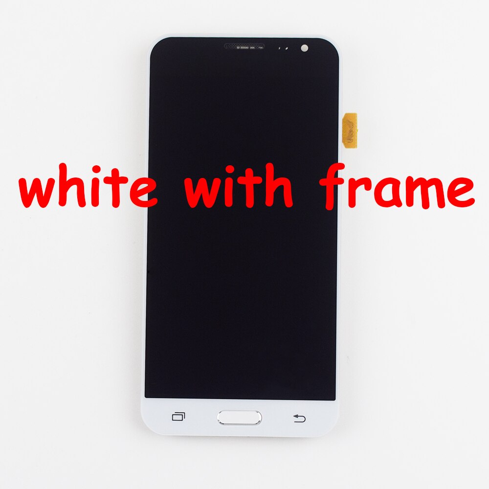 For Samsung Galaxy J3 LCD Display j320 J320F J320M J320A J320FN Panel J320H LCD Touch Screen Digitizer Assembly Frame: white with frame