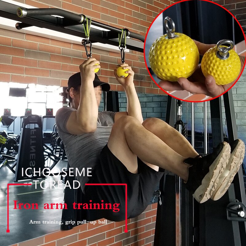 72mm Training Arm and Back Muscles Pull-ups Strengthen Ball Wrist Climbing Finger Training Gym Hand Grip Strength Ball Exerci