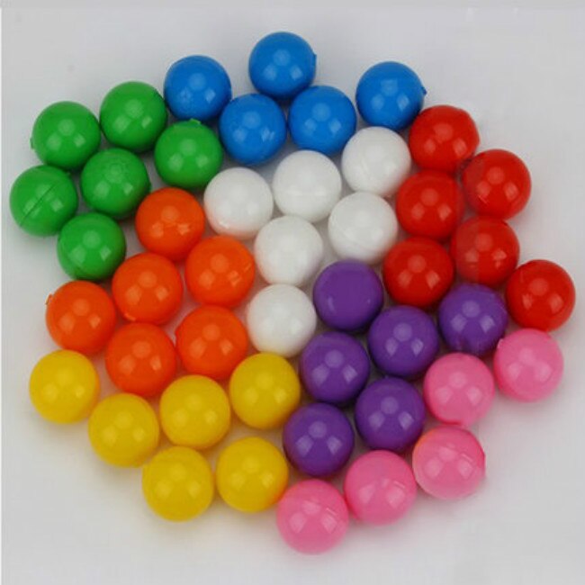 Balle de tennis multicolore, 100 pièces, 4cm, 8 couleurs, rouge, jaune, bleu, vert, blanc, rose