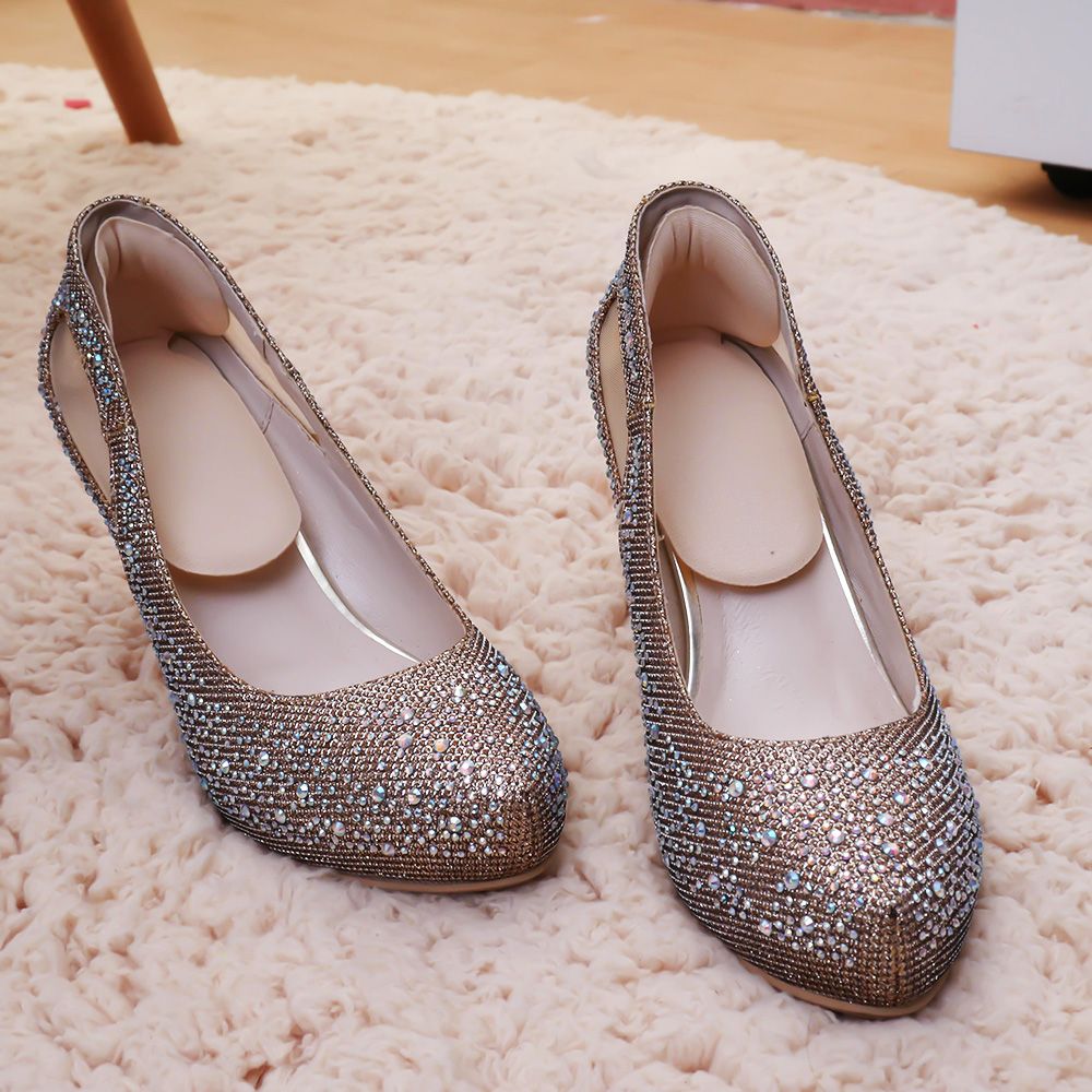 1Pair 2 in 1 Women Silicone Useful T-Shape Thread Thicker Rear Foot Wear Stickers High Heels Soft Mat