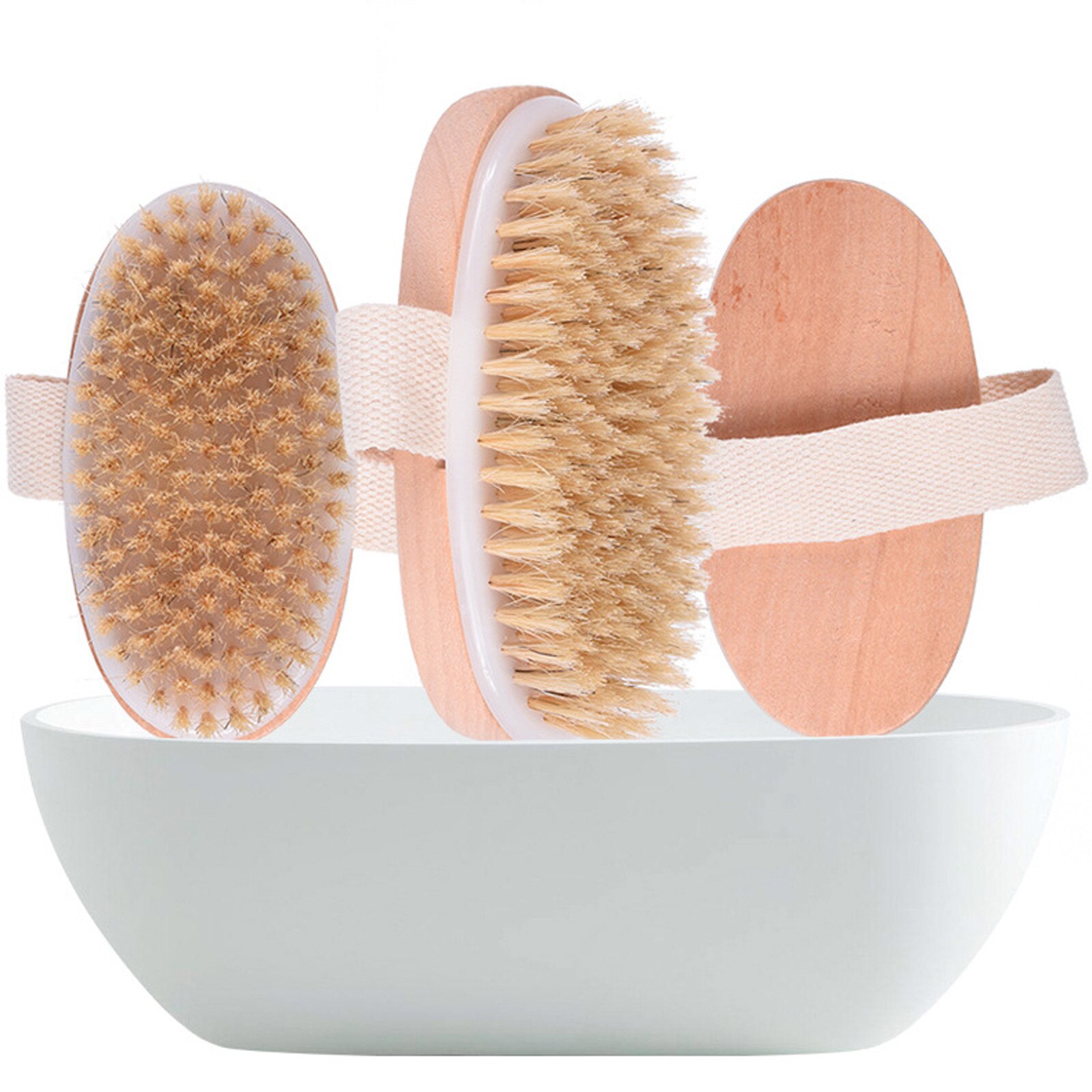 Body Dry Brush Skin Body Soft Natural Bristle Brush Wooden Back Shower Brushes Exfoliating Bathing Brush Spa Body Brushes#g30