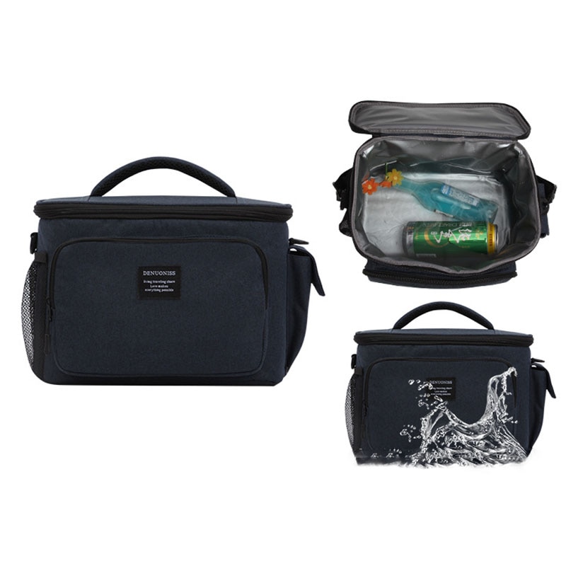 Multifunctional Cooler Bag Outdoor Camping Hiking Picnic Bento Snacks Fruit Drinks Keep Fresh Warm Storage Handbags Accessories