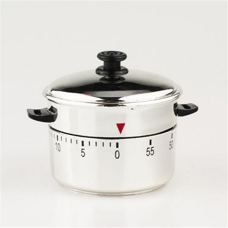 Minuterie de cuisine, Gadgets en forme de Pot, minuterie mécanique de 60 Minutes, rappel d'alarme de compte à rebours, outils de rappel de cuisine