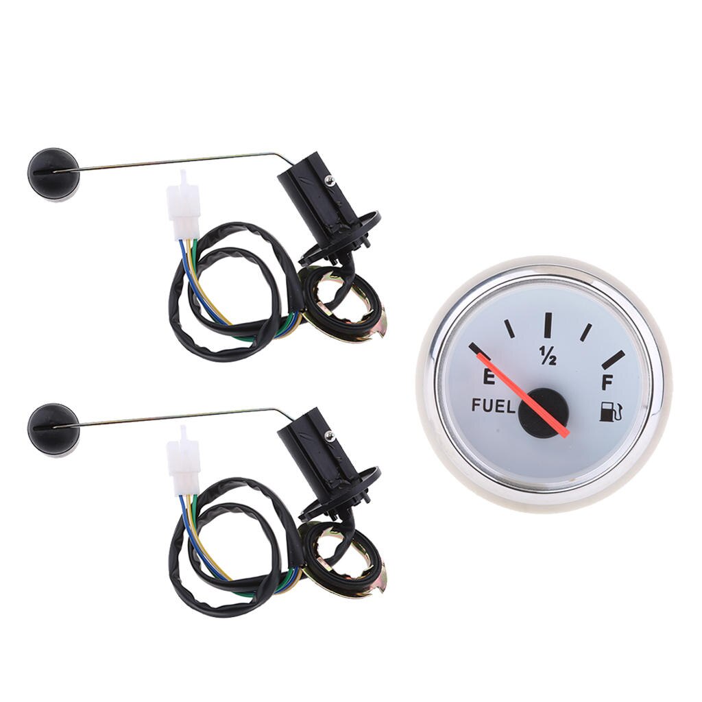 3 x FUEL GAUGE /PETROL LEVEL SENSOR FOR GY6 50CC +Fuel Level Gauge White