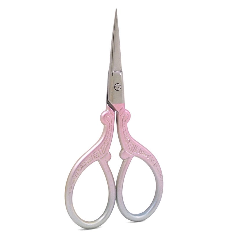 Stainless Steel Sewing Scissors Sharp Needlework Scissors DIY Sewing Tool Pink Zig Zag Fabric Scissors: Pink