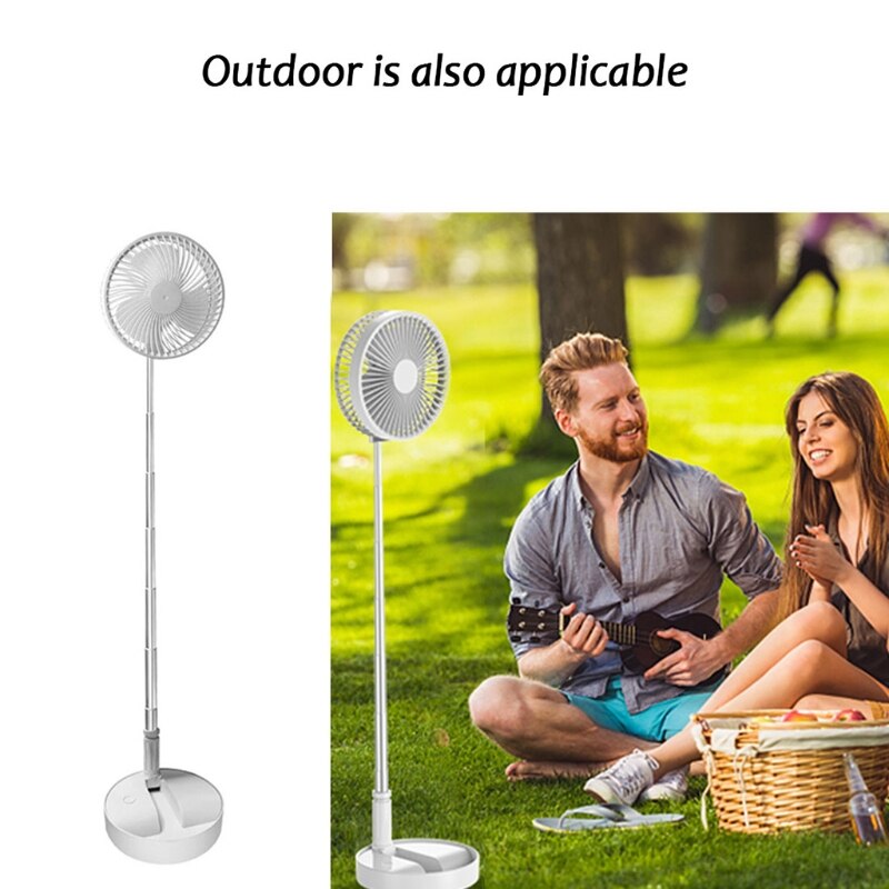 Foldaway Fan Floding Portable Telescopic Floor Fan USB Foldable Table Fan/Desk Fan,for Office Home Outdoor Camping