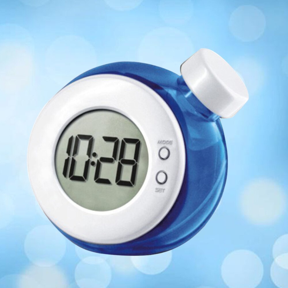 Water Energy Clock LED Display Clock Water Jar Clock Battery Include(Red): Blue
