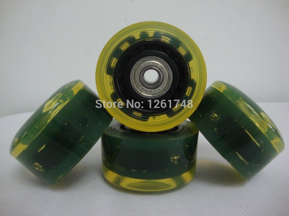 Ruedas para patines en línea, 8 Uds., 56*32mm, LED intermitente, con rodamientos de ABEC-7 608ZZ, accesorios para patines de doble rueda de 80a