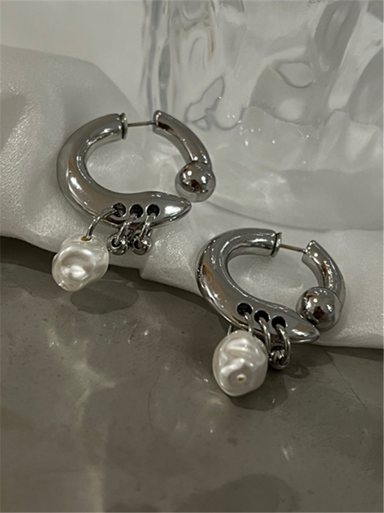 Brincos chiques com pingente de pérola podem ser destacáveis antes e depois de usar brincos femininos da moda INS, acessórios de joias, presente
