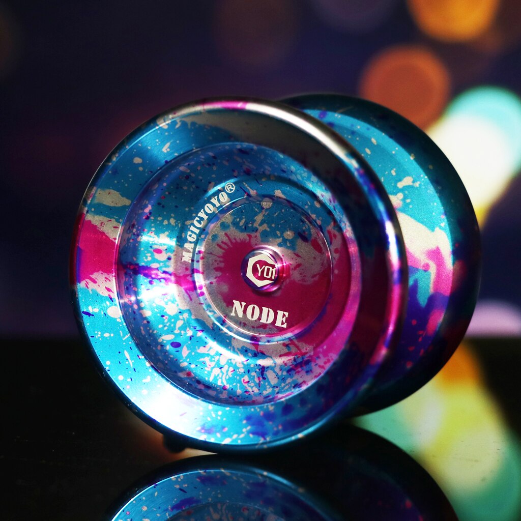 Y01 Professionele Aluminium Yoyo 10 Bal Kk Lager W/String: Blue Pink Silver