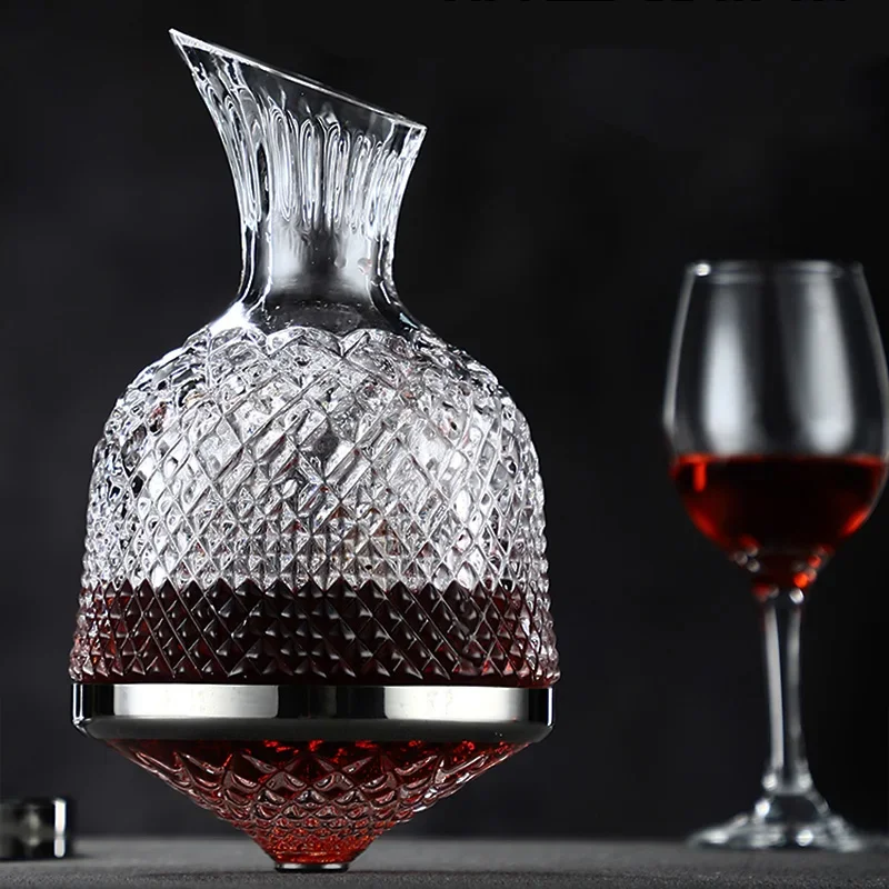 Decantador giratorio 360 de cristal de , vaso, decantador de 1500ml, dispensador de vino, aireador, espejo, jarra, , decoración de Bar