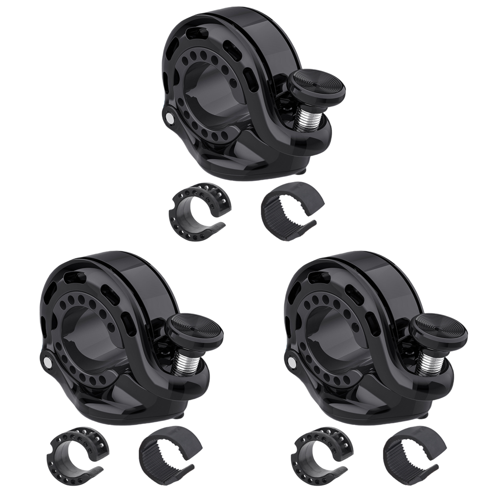 5-1 Juego de timbre de bicicleta para Apple AirTag aleación de aluminio MTB bocina de ciclismo antirrobo timbre de manillar de bicicleta para bicicleta de carretera Ebike MTB: Rojo