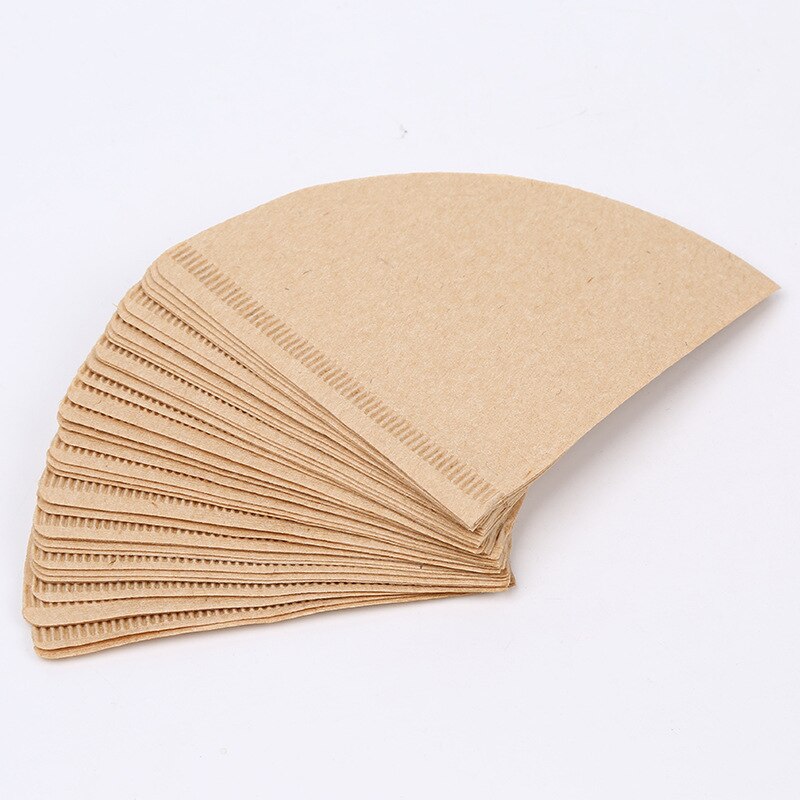V60 Filter Cup Special 102 Coffee Filter Paper Coffee Filter Papers Unbleached Original Wooden Drip Paper Cone Shape Coff