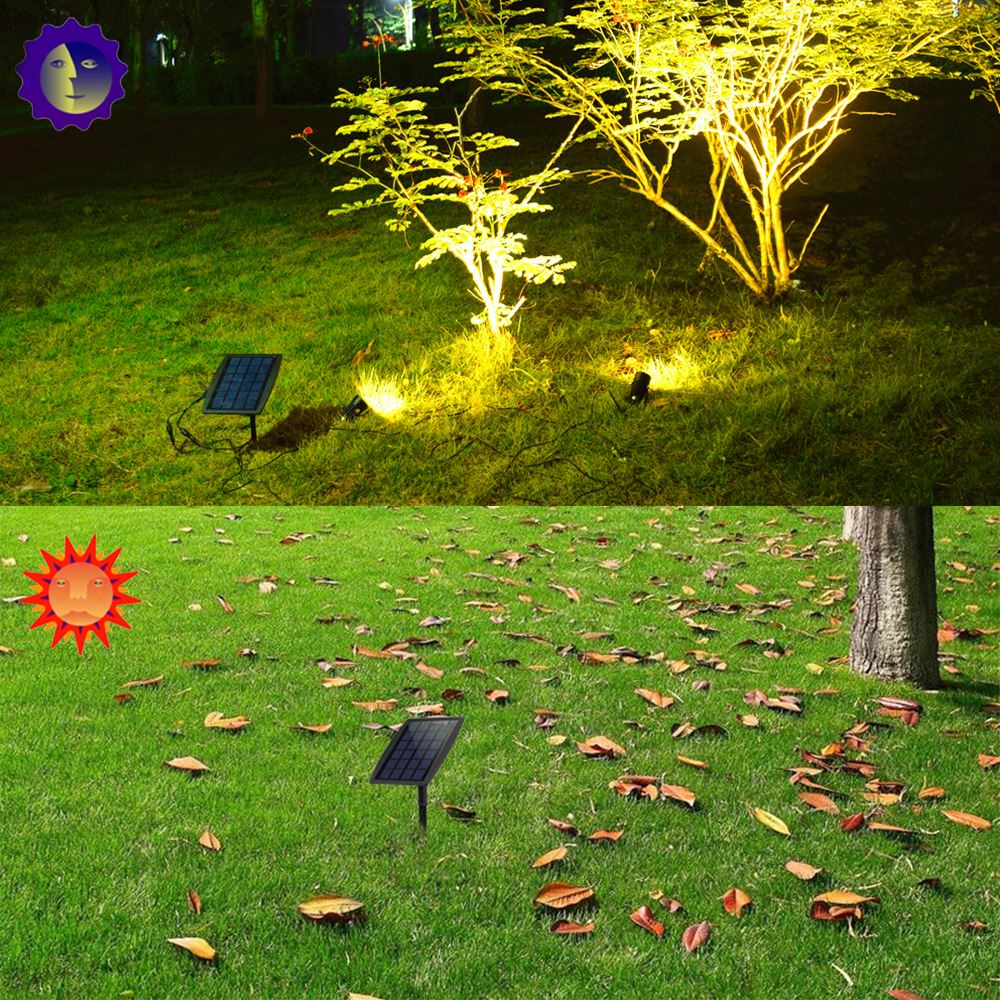 Solar Light LED Floor Lighting Solar Powered LED Landscape Garden Light Dusk To Dawn Automatic For Backyard Driveway