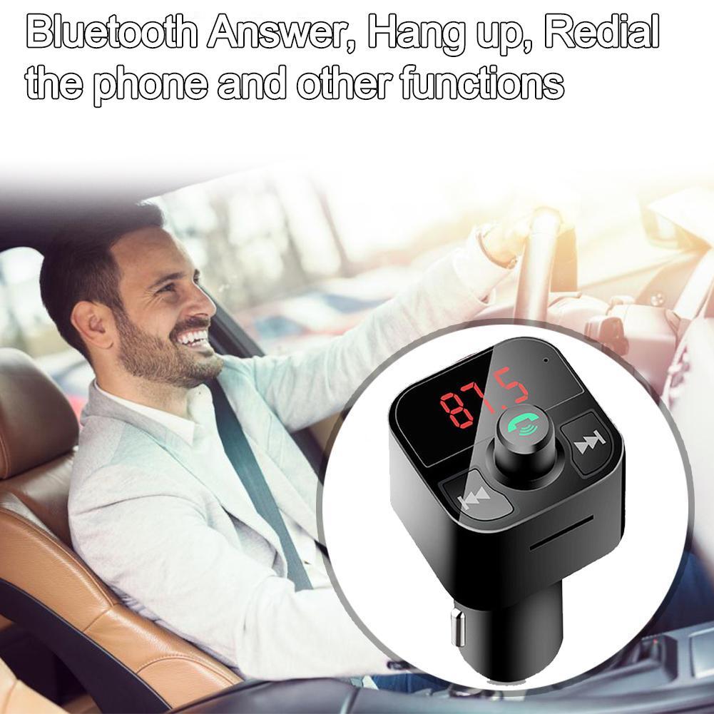 USB AUX FM Transmitter Aux Modulator Bluetooth Handsfree Car USB Player Adapter Car Audio Kit Phone 4.1A Charger MP3 Quick B9A5