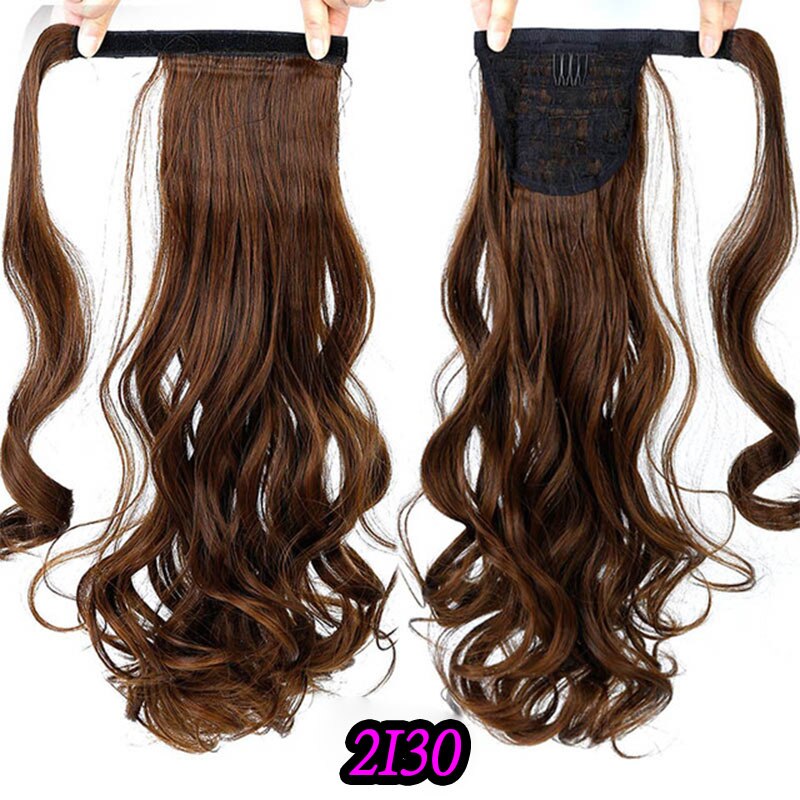 Xuanguang 24 pulgadas de largo pelo rizado pelo sintético pelo Cola de Caballo extensión de pelo de alta temperatura de fibra: 2I30