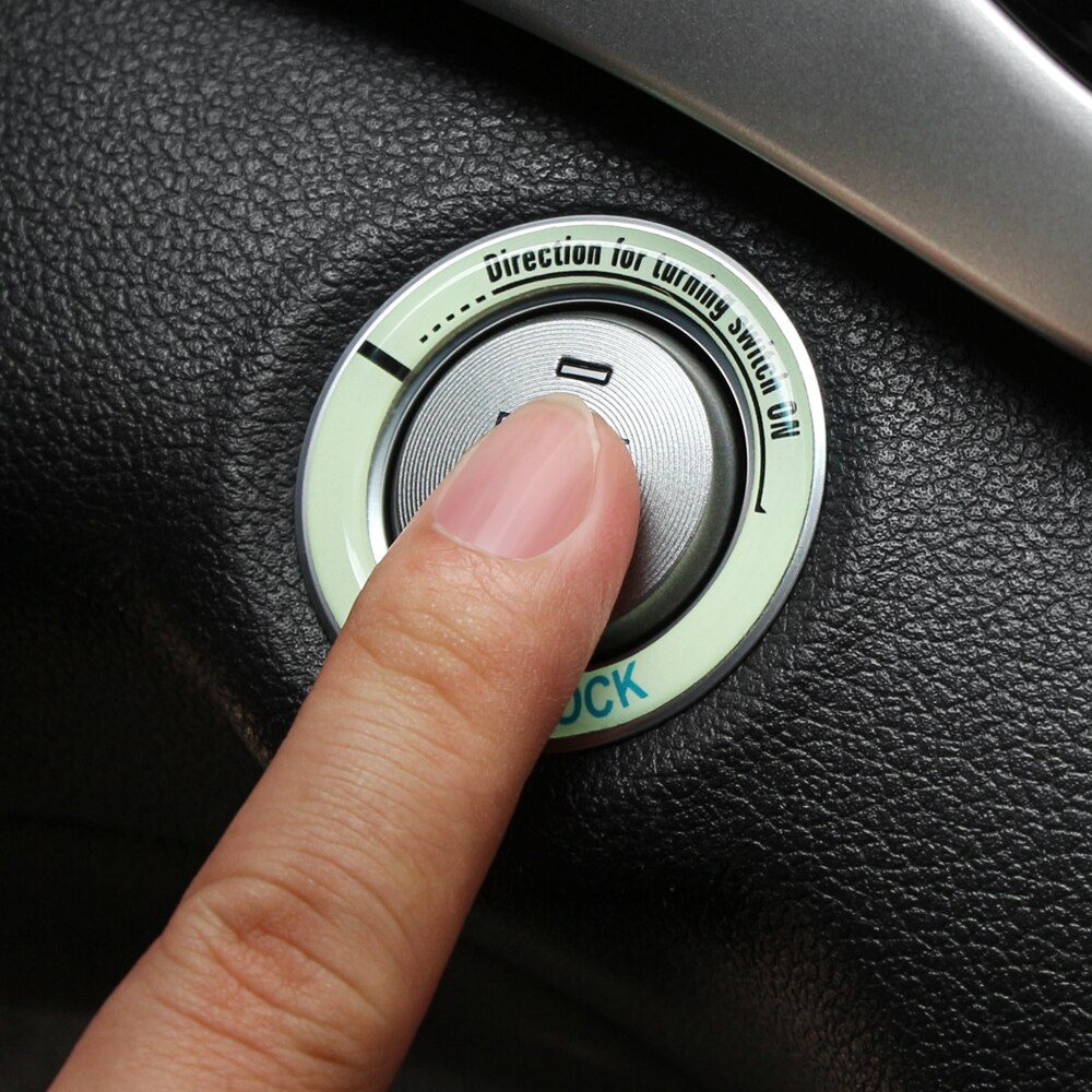 Cubierta embellecedora de encendido de parada de motor de coche, Accesorio luminoso para Dacia duster logan sandero stepway lodgy mcv LADA RENAULT OPEL MAZDA
