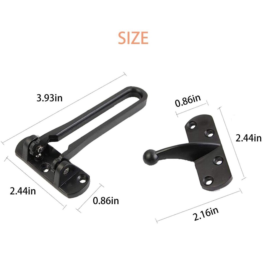 Deurslot voor thuisbeveiliging voordeursloten voor kinderen huisversterkingsslot voor draaideuren dikke, massieve aluminiumlegering satijn