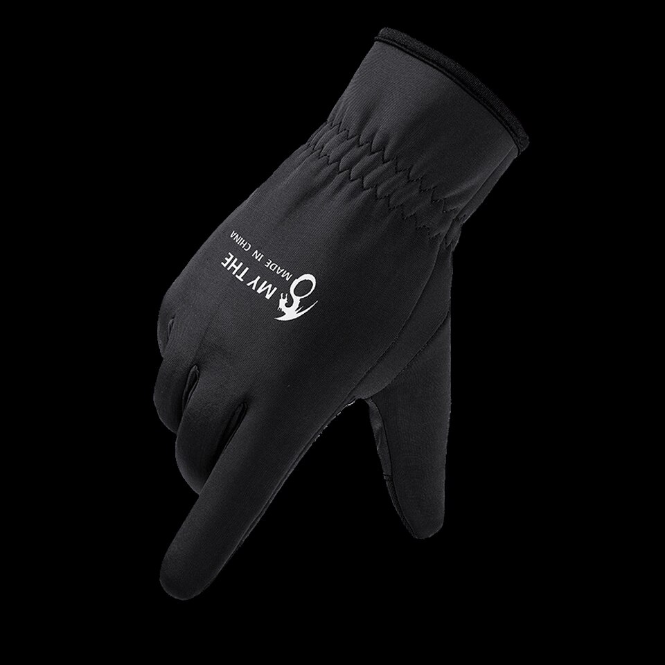 Gants imperméables antidérapants pour écran tactile, pour la pêche en hiver, durables, cyclisme, Fitness, carpe: Type A-Black / XL