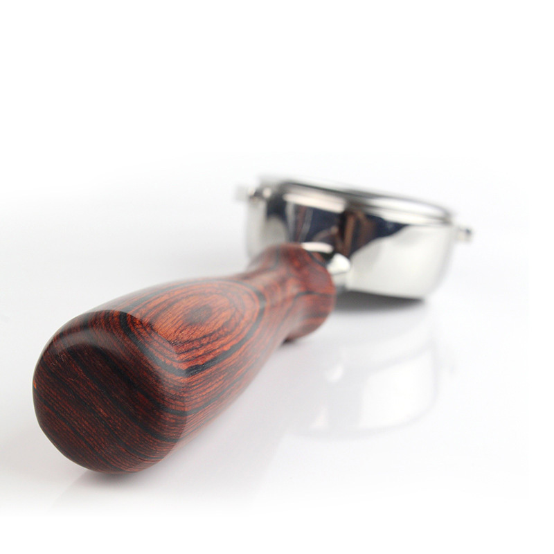 Nuova Coffee Machine Handle 58mm Solid Wood Bottomless Synthetic Handle Suitable for Delonghi/La Marzocco/E61 Universal