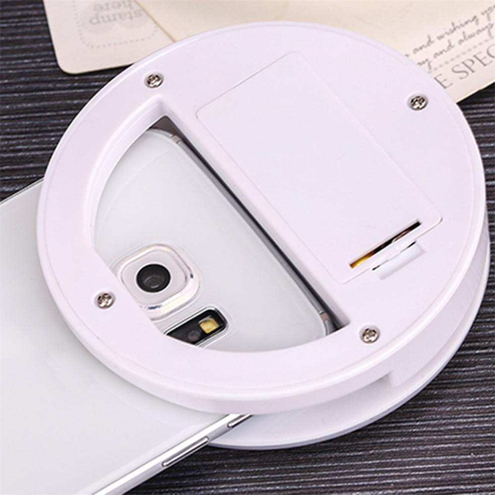 Anillo de Selfie ajustado sin escalonamiento 36 Led, luz de Flash para cámara, mejora de fotografía, lámpara luminosa para iPhone7 6 Samsung S5 S4, producto en oferta: white