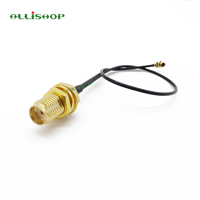 ALLiSHOP sma pigtail SMA female socket jack to U.FL IPX connector 1.13 cable pigtail for Wifi router phone wireless AP PCI