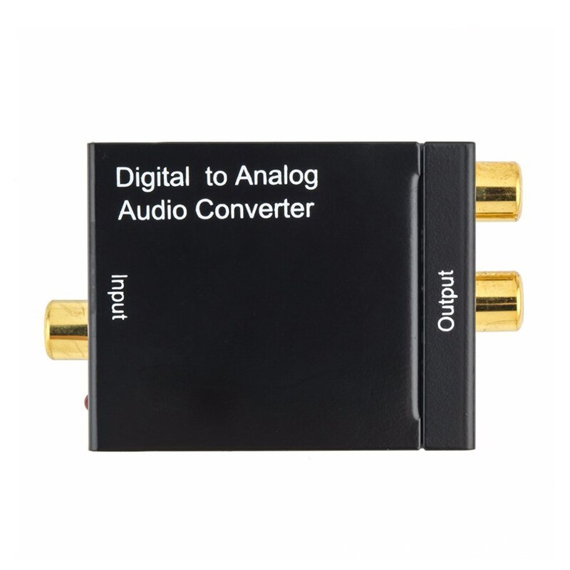 Digitaal Naar Analoog Audio Converter Digitale Optische Coaxcoaxialtoslink Naar Analoog Rca L/R Audio Converter Adapter Versterker