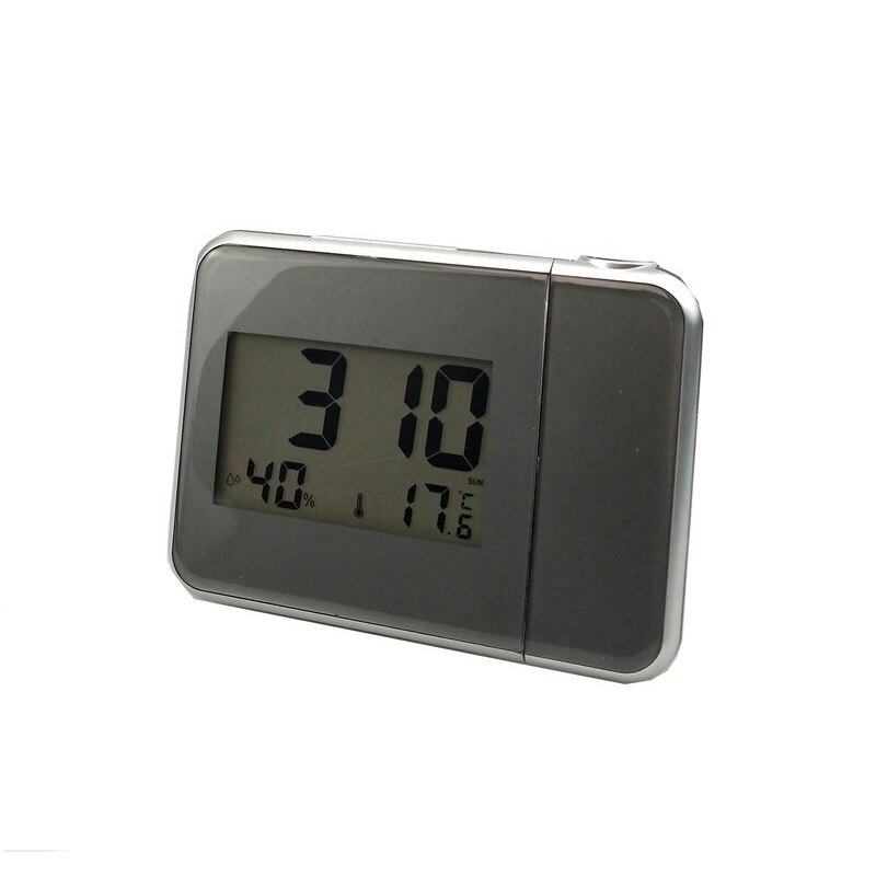 1 stk projektion vækkeur med vejrstation termometer dato display digital ur usb oplader udsættelse led projektion