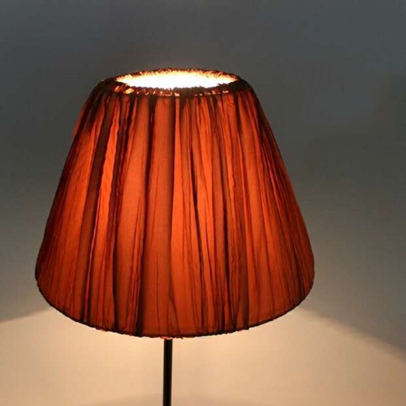 E27 art deco -varjostinta pöytävalaisimiin kangas pyöreä varjostin moderni tyyli lampun suojus seinävalaisimeen pöytävalaisimiin: Kahvi dia 28cm