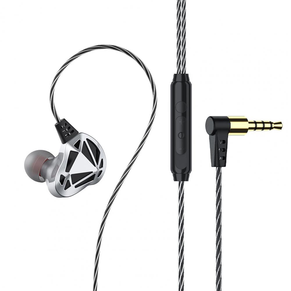 F5 Hollow Subwoofer Heavy Bass Volume Control Anti-Noise Earphones With Mic Setro In-Ear Wired Headset For Xiaomi Huawei
